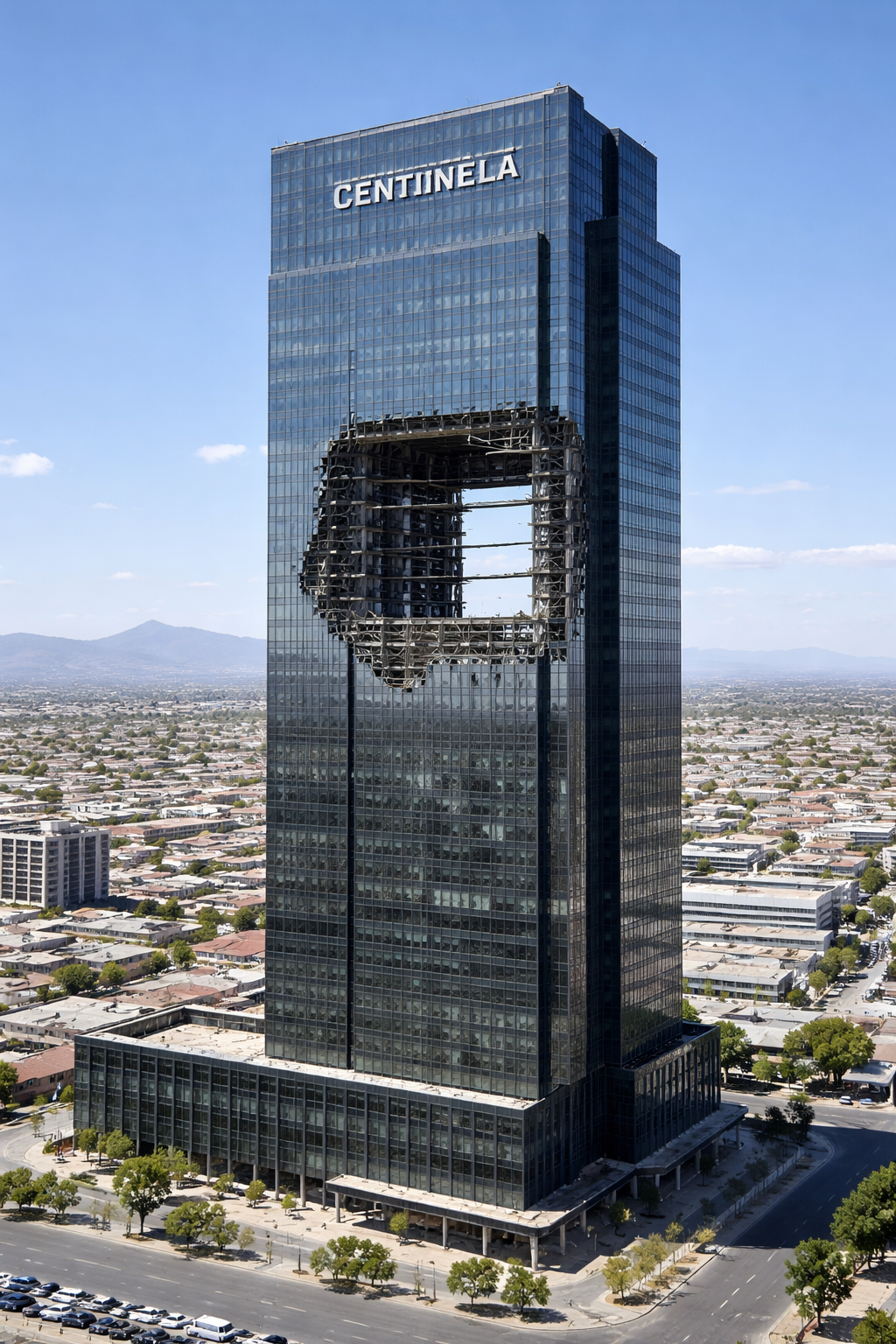 ¡Inversión millonaria que se lleva el viento! Cae cristal de la Torre Centinela y enciende alarmas en Juárez